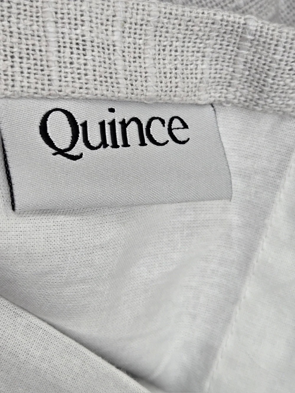 QUINCE Set Of 2 48x96 Cotton Slub Curtains Cloud 0847